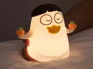 چراغ خواب فانتزی رومیزی شارژی سیلیکونی Baby Duck Ducky LED Mood Light bwxly-01