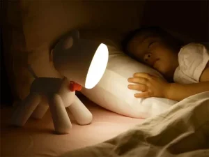 چراغ خواب رومیزی فانتزی قابل شارژ اتاق کودک Waggy Puppy Night Light USB Rechargeable Table Lamp
