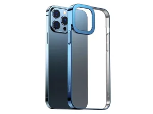 قاب محافظ شفاف آیفون 13 پرومکس بیسوس Baseus Case Transparent Electroplating Cover iPhone 13 Pro Max ARMC000512