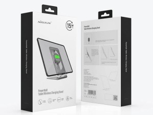 استند و شارژر وایرلس نیلکین Nillkin PowerHold Tablet Wireless Charging Stand مناسب تبلت