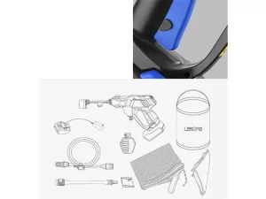 نازل کارواش خانگی شیائومی Xiaomi Youpin LK01-20V Lekong Cleaning Gun Handheld Car Washing