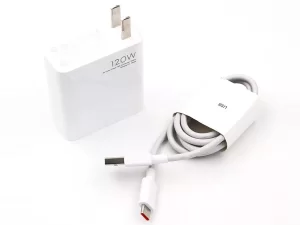 شارژر دیواری یو اس بی 120 وات همراه با کابل شارژ تایپ‌سی شیائومی Xiaomi Mi MDY-12-ED USB Fast Charger Adapter Type-C Cable