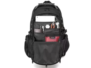 کوله پشتی ضد آب لپ تاپ 17 اینچ با دو درگاه یو اس بی و آی یو ایکس بنج Bange BG-1901 Ransel Hitam Backpack Pria Tas 17 Inch