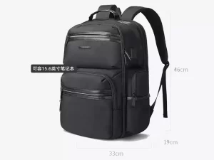 کوله پشتی پارچه ای ضد آب یو اس بی دار بنج مناسب تبلت و لپ تاپ تا 15.6 اینچ Bange BG-2601 Backpack with USB Port