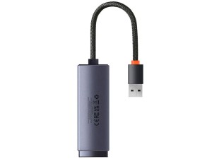 مبدل یواس‌بی به پورت شبکه بیسوس Baseus Ethernet Adapter USB to RJ45 LAN Port WKQX000113