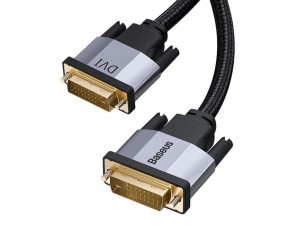 کابل تبدیل دی‌وی‌آی 1 متری بیسوس Baseus Enjoyment Series DVI Male To DVI Male Cable CAKSX-Q0G