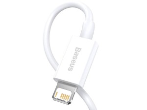 کابل فست شارژ پاوربانکی لایتنینگ به یواس‌بی 25 سانتی‌متری بیسوس Baseus Superior Cable USB to Lightning 2.4A CALYS-02