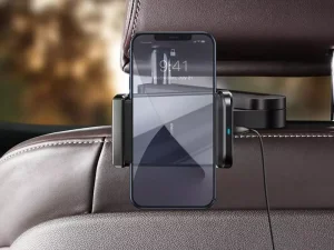 پایه نگهدارنده و شارژر وایرلس گوشی پشت صندلی خودرو Baseus Energy Storage Backseat Holder Wireless Charger