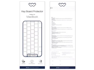 محافظ کیبورد مک بوک پرو 13 اینچ 2020 و 2022 و مک بوک 16 اینچ ویوو WiWU Keyboard Protector Film MacBook 13 pro/2020 &amp; 2022 &amp; 16 inch