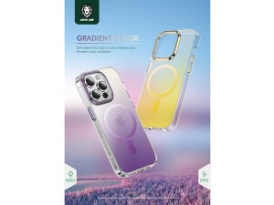 قاب رنگین کمانی مگ سیف آیفون 14 پرو گرین Green iphone 14 Pro Rainbow Magsafe Case