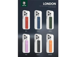 قاب محافظ شیشه ای آیفون 14 پرو گرین Green iphone 14 Pro London Grip Case