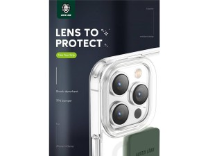قاب محافظ شیشه ای آیفون 14 پرو مکس گرین Green iphone 14 Pro Max London Grip Case
