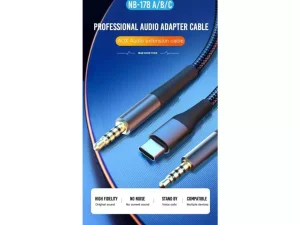 کابل صدای دو سر جک 3.5 میلی‌متری ایکس‌او XO 3.5mm To Lightning + 3.5mm Audio Cable XO-NB178A
