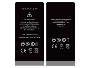باتری پلیمری آیفون 11 لیتیوم یون پاورولوژی Powerology iPhone 11 3110mAh Li-ion Polymer Phone Battery
