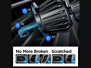 هولدر مگنتی داخل خودرو آیفون سری 12 و بالاتر جویروم JOYROOM JR-ZS355 Magnetic Car iPhone Mount(Air Vent)