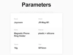 برچسب مغناطیسی یک عددی جویروم Joyroom JR-Mag-M1 Magnetic Phone Ring Holder (1 pc)