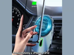هولدر موبایل مگنتی و شارژر بی سیم داخل خودرو یوسامز Usams US-CD170 15W Magnetic Car Wireless Charger Phone Holder