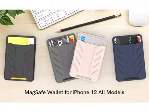 جا کارتی سیلیکونی آیفون 12 آها استایل AhaStyle PT133-A Card Holder Phone Magsafe Wallet