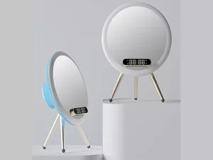 آینه رومیزی هوشمند شارژی و شارژر بی سیم چندکاره Lanlang Magic Mirror Q6