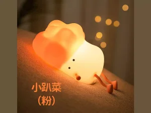 چراغ خواب رومیزی فانتزی قابل شارژ Little Pai Cai Pat Cabbage Silicone Night Light