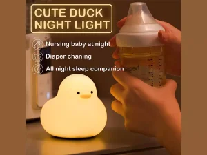 چراغ خواب فانتزی رومیزی قابل شارژ Tuantuan minimalist cute duck cartoon bedroom lamp
