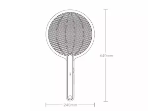 حشره کش قابل شارژ Qualitell Electric Mosquito Swatter ZSC210902