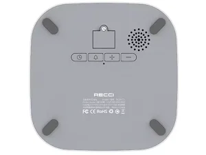 شارژر بی سیم 15 وات و ساعت رومیزی رسی Recci RCW-22 clock wireless fast charging 15W