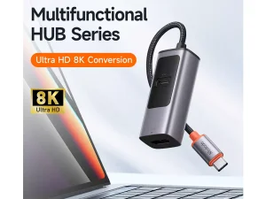 هاب تایپ‌سی با دو پورت مک‌دودو MCDODO USB-C 3.0 PD100W+HDMI 8K HU-113