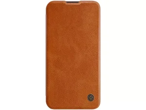 کیف چرمی نیلکین آیفون 13 پرومکس Nillkin Qin Leather Case iPhone 13 Pro Max
