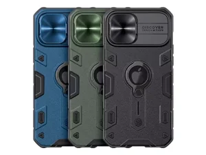 قاب محافظ حلقه دار نیلکین آیفون ۱۲ پرومکس- Nillkin iPhone 12 Pro Max CamShield Armor Case