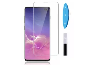 محافظ صفحه نمایش شیشه ای یو وی سامسونگ UV Nano Glass Samsung Galaxy S10 Plus