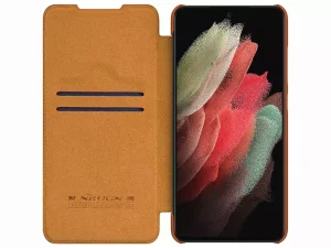 کیف چرمی نیلکین سامسونگ Nillkin Samsung Galaxy S22 Ultra Qin Pro leather cas