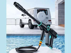 نازل کارواش سیار و خانگی با شلنگ 5 متری یوسامز USAMS US-ZB252 Portable Car Washing Spray Nozzle