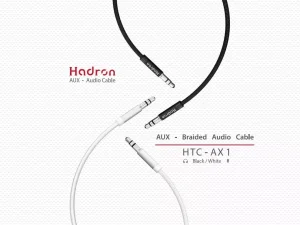 کابل انتقال صدا استریو با روکش نایلونی هادرون Hadron HTC-AX1 AUX Cable