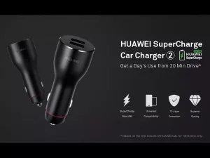 شارژر فندکی 40 وات یو اس بی به همراه کابل تایپ سی هواویHuawei CP37 Car Charger Super Charge 40W