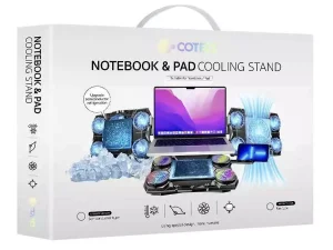 پایه خنک کننده لپ تاپ دارای هولدر موبایل کوتتسی Coteetci SD-47 Laptop Tablet Radiator Air Cooling Fan 52007