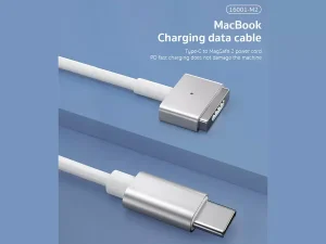 کابل شارژ و دیتای مک بوک تایپ سی به مگنتی 60 وات 2 متری کوتتسی Coteetci MacBook charging cable 16001-M2