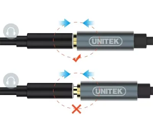 کابل انتقال صدای آی‌یو‌ایکس دو به یک 20 سانتی‌متری یونیتک Unitek Y-C957ABK 0.2M, 3.5MM AUX Audio Cable Female to 2 Male