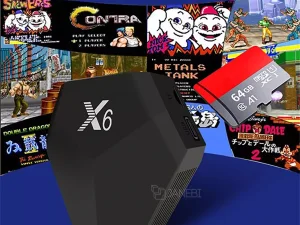 کنسول بازی به همراه دسته بازی بی سیم X6