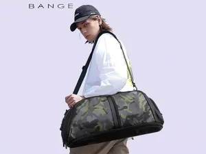 کیف باشگاه حرفه ای ضدآب با قابلیت جدا سازی وسایل بنج BANGE BG-77178 Handheld Large Capacity Travel Bag Mens/Ladies Wet &amp; Dry Gym Bag