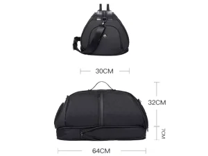 کیف باشگاه حرفه ای ضدآب با قابلیت جدا سازی وسایل بنج BANGE BG-77178 Handheld Large Capacity Travel Bag Mens/Ladies Wet &amp; Dry Gym Bag