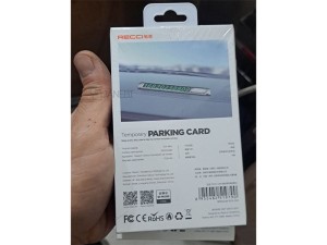 علامت پارک موقت خودرو رسی Recci RCS-C06 parking card with backlight