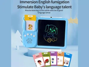 تخته دیجیتال آموزش نقاشی و نوشتن سخنگو Talking Flash Cards, Early Education Machine with LCD Writing Tablet for Toddlers