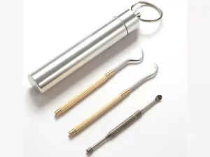 ابزار مراقبت از دندان و گوش فلزی ضد زنگ storage oral tooth cleaning tool