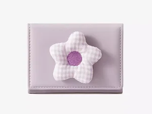 کیف پول فانتزی تاشو زنانه طرح گل تائومیک میک TAOMICMIC Y8074 Flower Cute Folding Wallet Tri-fold