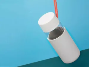 بطری آب و دم نوش قابل حمل 400 میلی‌لیتر شیائومی Xiaomi SJ090101 Glass Water Bottle 400ml
