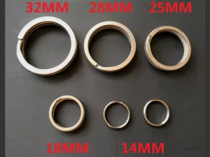 حلقه کلید تیتانیومی key ring pure titanium alloy