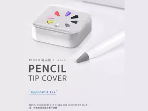 نوک یدک چند رنگ قلم لمسی اپل 1 و 2 کوتتسی Coteetci Pencil Tip Cover Pencil 1/2 CS7072