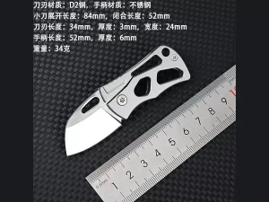 چاقو آنباکسینگ تاشوی قابل آویز به دسته کلید Self-Defense Knife Portable Keychain Unpacking Express Knife