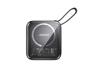 پاوربانک 10000 و شارژر بی سیم آهنربایی جویروم با کابل همراه لایتنینگ JOYROOM JR-L007 Magnetic Wireless Power Bank 22.5W